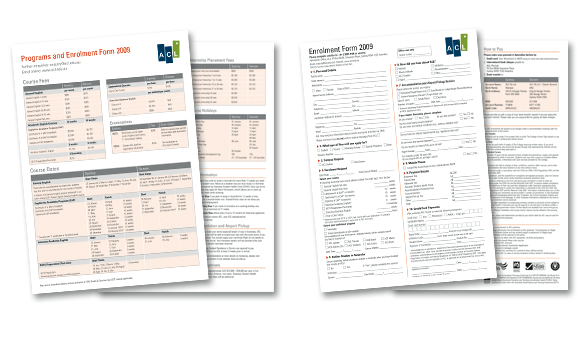 ACL Enrolment Forms